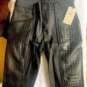 NWT 7 for All Mankind Part Leather Size 30 Jeans